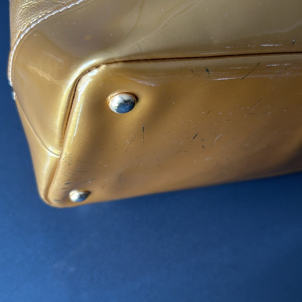 Longchamp Metallic Gold Travel Bag - Picture 10 of 12